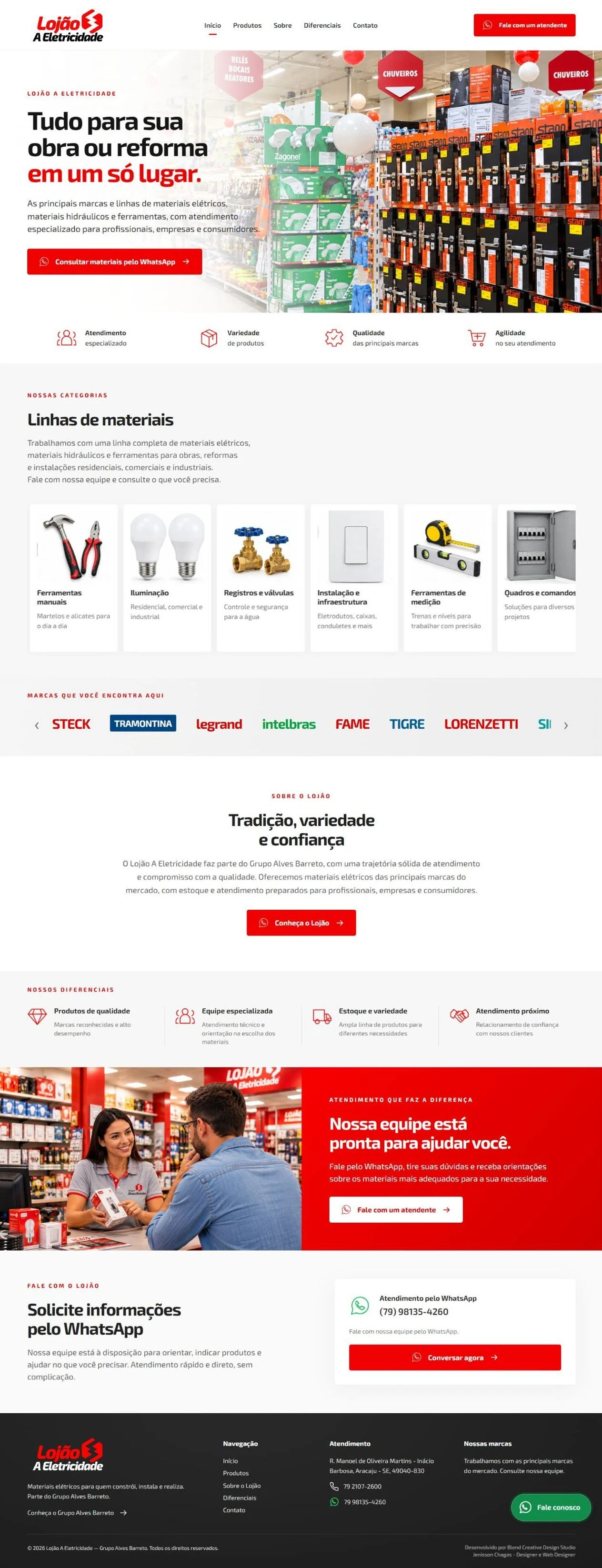 Lojão A Eletricidade — página completa do site